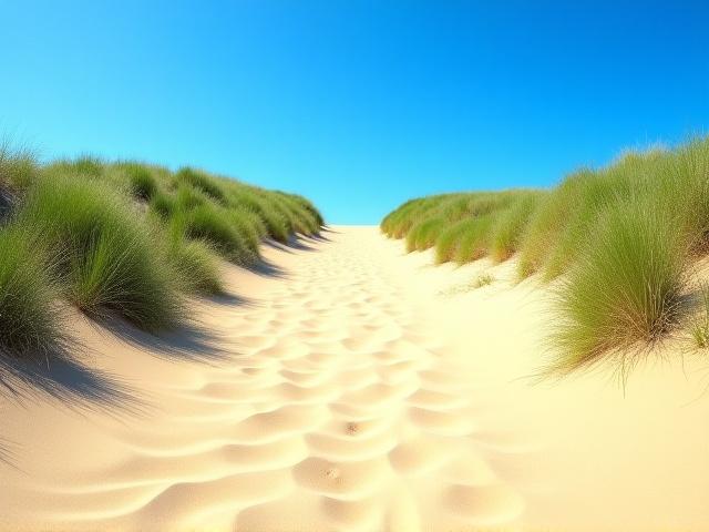 Dunas estabilizadas com vegetação nativa em Cumbuco, CE